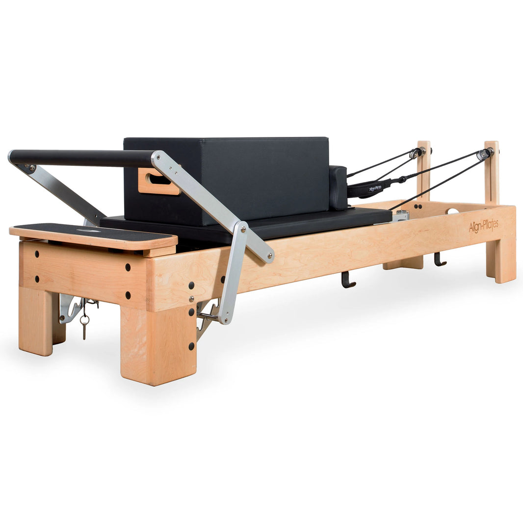 M8-Pro - Reformer de Pilates de madera de arce con cajón para sentarse