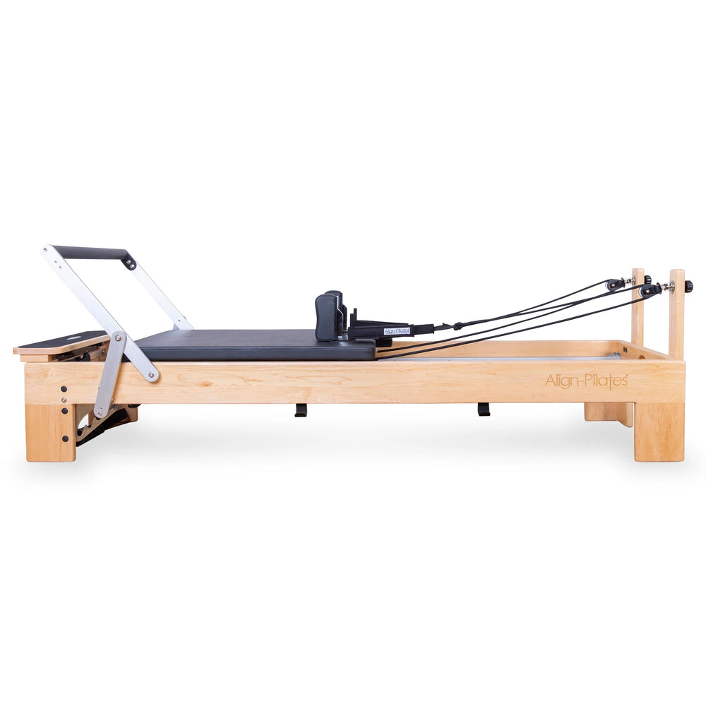 M8-Pro - Reformer de Pilates de madera de arce con cajón para sentarse