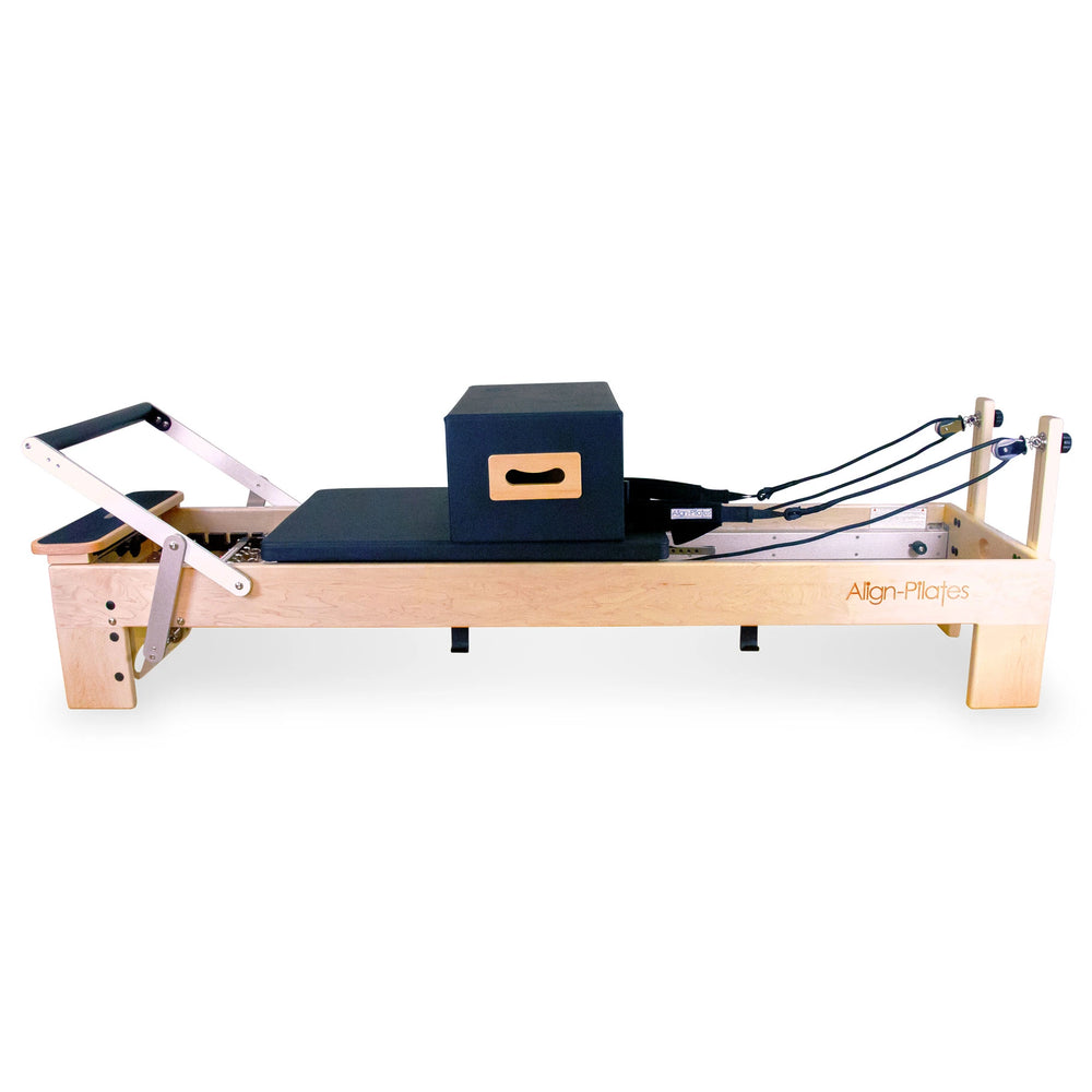 M8-Pro - Reformer de Pilates de madera de arce con cajón para sentarse