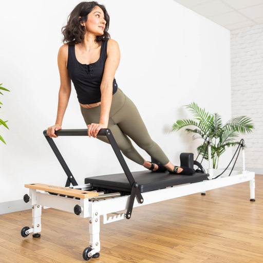 R8-Pro – Reformer de Pilates – Blanco